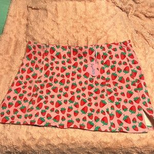 Sugar thrillz strawberry skirt